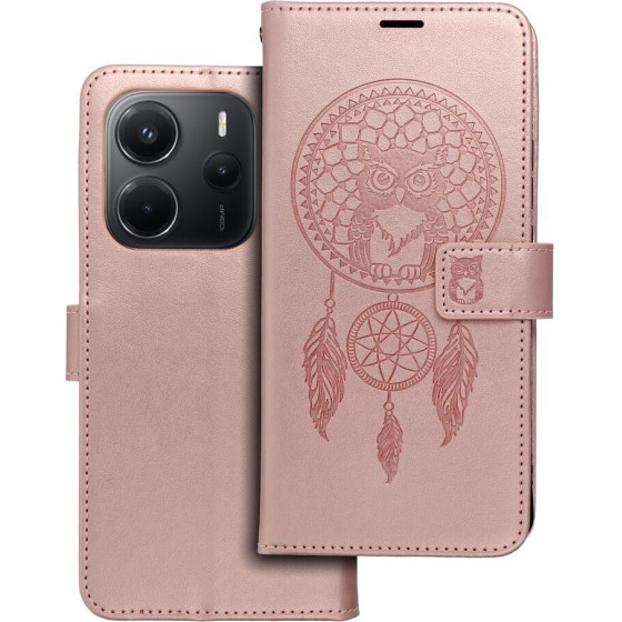 Mezzo Book Case For Xiaomi Redmi Note 14 5G Dreamcatcher Rose Gold OEM