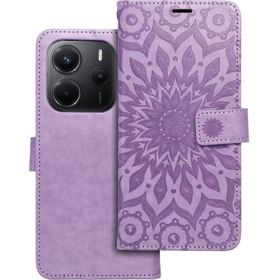 Mezzo Book Case For Xiaomi Redmi Note 14 5G Mandala Purple OEM
