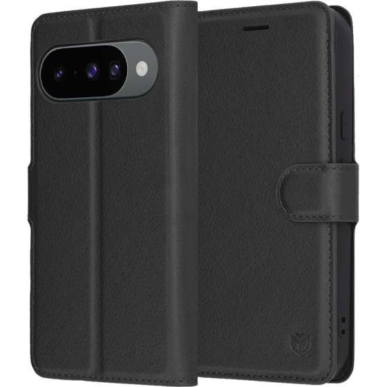Techsuit - Leather Folio - Google Pixel 10 / 10 Pro - Black