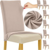 Ruhhy Chair Covers - 6 Pcs Beige 25989 - (18289-0)