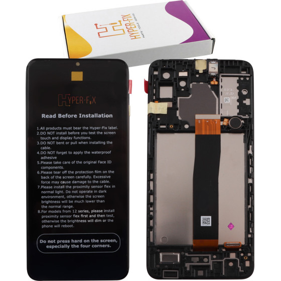 HYPER-Fix Samsung A32 5G A326 �����+Touch Screen + Lens + Frame Black Service Pack - (HF-GH82-25122A)
