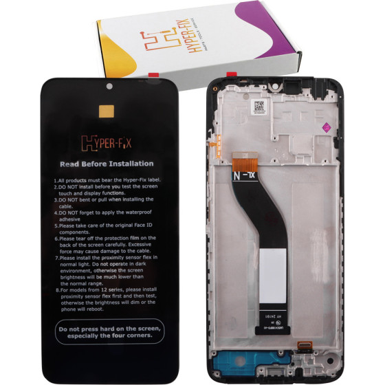 HYPER-Fix Xiaomi Redmi 14C/ Poco C75 ����� + Touch Screen + Lens + Frame Black Service Pack - (HF-5600020C3NL00)