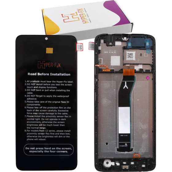 HYPER-Fix Xiaomi Redmi A3 4G/Poco C61 ����� + Touch Screen + Lens + Frame Black Service Pack - (HF-5600010C3Y00)