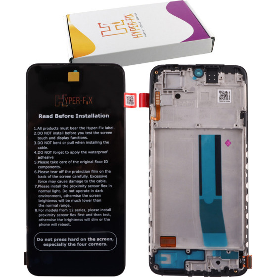HYPER-Fix Xiaomi Redmi Note 11 Nfc ����� + Touch Screen + Lens + Frame Black Service Pack - (HF-5600010K7T00)