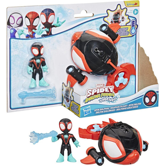 Hasbro Spidey And His Amazing Friends: Figures & Vehicles - Waterwebs Spin Dolphin (G1465)
