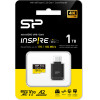 Silicon Power Micro Sdxc 1TB Class 10 UHS-I U3 A2 C200 V30 Inspire DDR200 R170/W160 R170/W160 MB/S +Card Reader - (SP001TBSTXLA2VC2)