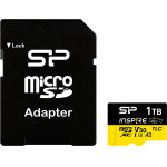 Silicon Power Micro Sdxc 1TB Class 10 UHS-I U3 A2 V30 Inspire DDR200/Wa R170/W160 MB/S + Sd Adaptor - (SP001TBSTXLA2V1NSP)
