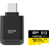 Silicon Power Micro Sdxc 512GB Class 10 UHS-I U3 A2 C200 V30 Inspire DDR200 R170/W150 MB/S + Card Reader - (SP512GBSTXLA2VC2)