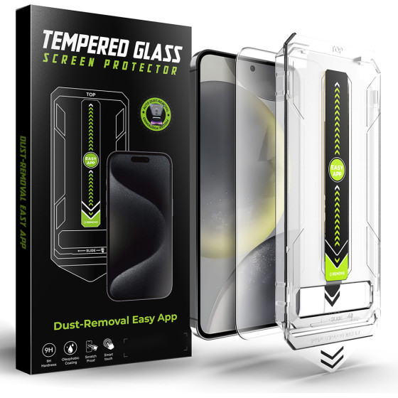 Techsuit - Titanglass Crystalhd - Samsung Galaxy S25 / Galaxy S24 - Clear