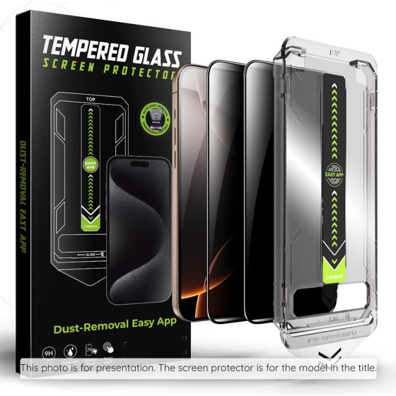 Techsuit - Titanglass Fullcover (2 pack) - Iphone 14 Pro Max - Privacy