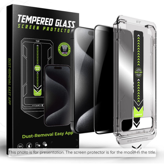 Techsuit - Titanglass Fullcover - Iphone 14 Pro - Privacy