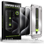 Techsuit - Titanglass Fullcover - Iphone 15 / Iphone 16 - Black
