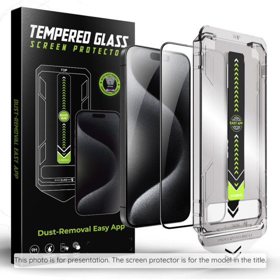 Techsuit - Titanglass Fullcover - Iphone 16 Pro Max - Black