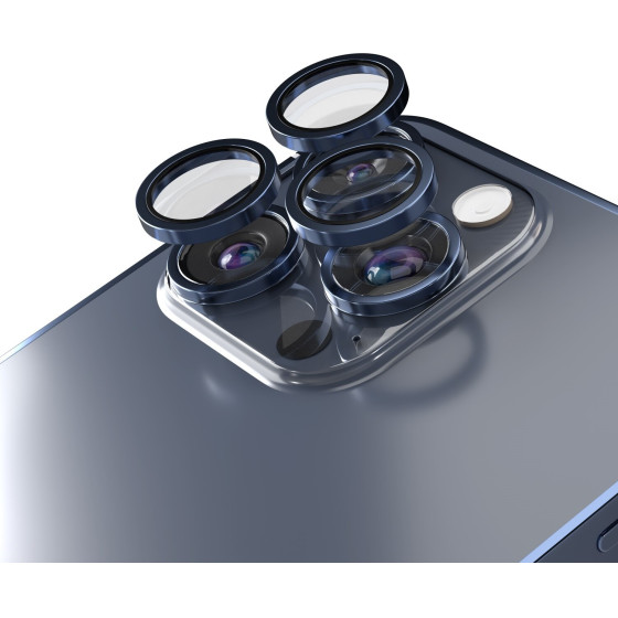 Etteri Camera Lens Protector For Iphone 15 Pro / 15 Pro Max Deep blue