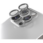Etteri Camera Lens Protector For Iphone 15 Pro / 15 Pro Max Titanium grey