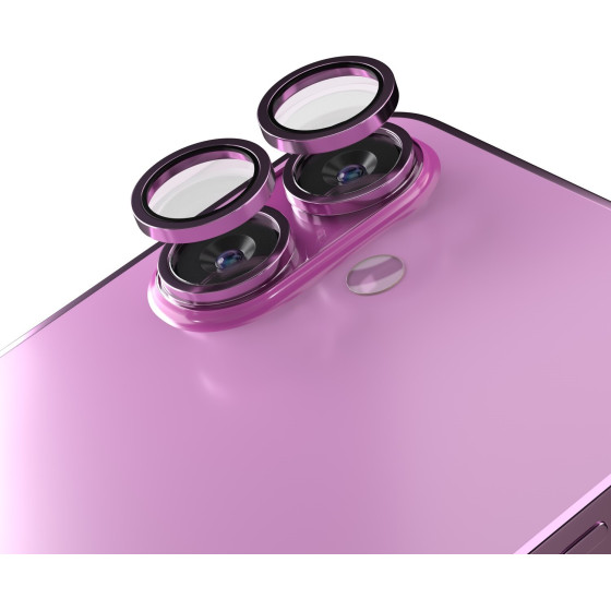 Etteri Camera Lens Protector For Iphone 16 / 16 Plus Rose pink