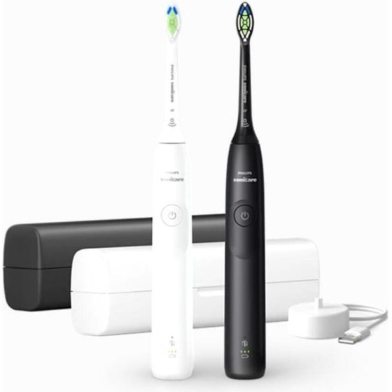 Philips Sonicare 5300 Sonic Toothbrush 2pCs White / Black - (HX7109/01)