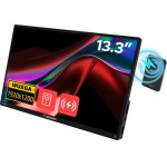 Verbatim Portable Touch Monitor Alu 13.3 Wuxga With 5000mAh Power Bank Black - (32087)