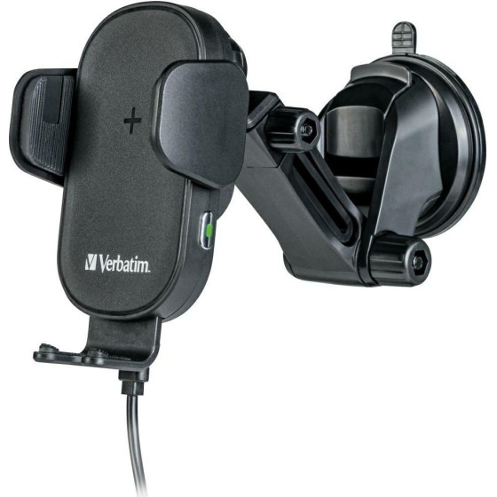 Verbatim Wireless Car Charger FWC-01 15W Qi Black - (49552)