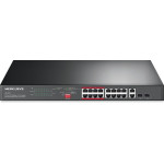 Mercusys 16-Port 10,100MBps + 2-Port Gigabit Rackmount Switch With 16-Port PoE+ - (MS118CP)