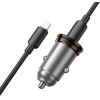 Hoco Car Charger Type C + Cable Type C To Lightning Pd Qc 30W NZ16 Metal gray