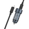 Hoco Car Charger Usb A + Usb C QC3.0 Pd 30W + Cable Usb C To Lightning Z57A black