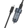 Hoco Car Charger Usb A + Usb C QC3.0 Pd 30W + Cable Usb C To Usb C Z57A black