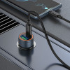 Hoco Car Charger Usb A + Usb C QC3.0 Pd 30W + Cable Usb C To Usb C Z57A black