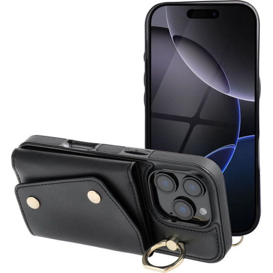 Wallet Case Wonder For Iphone 12 / 12 Pro Black OEM