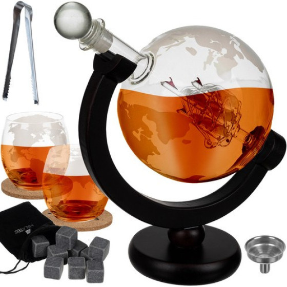 Malatec Decanter - Globe - Whiskey Set 22553 - (17329-0)