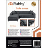 Ruhhy Sofa Cover 145-185cm Dark Gray 26037 - (18291-0)