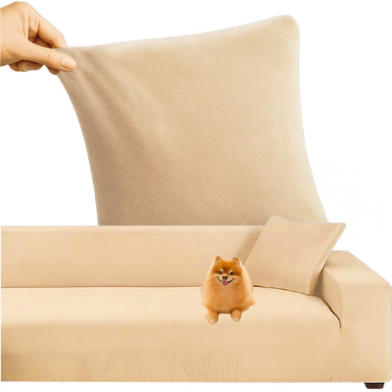 Ruhhy 26031 Beige Sofa Cover 145-185cm - (18290-0)
