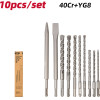 DELI ��� ��������/������/������ ��� �����, 40Cr YG8, Sds Plus, 10��� - (DH-YCZ010-EH1)