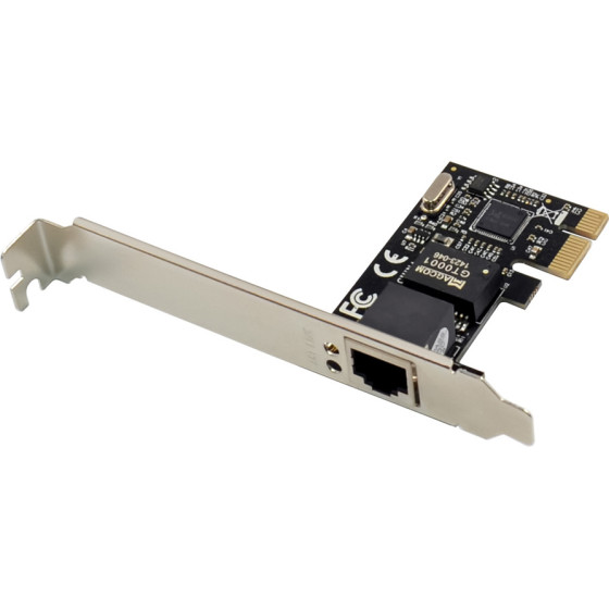 Powertech ����� ��������� Pcie �� 1x RJ45 1000Mbps, RTL8111C - (ST714)