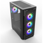 Supercase Pc Chassis CASE, Midi Tower ATX, BLACK, W/O PSU, 3x 12 Or 14CM Front FAN, 1x 12CM Rear FAN, 3x 12 Or 14CM Top FAN, 2YW - (UR16A-G)