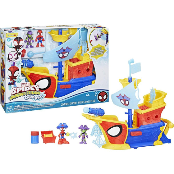 Hasbro Spidey And His Amazing Friends: Playsets - Webs Ahoy Bubble Ship (G0666)