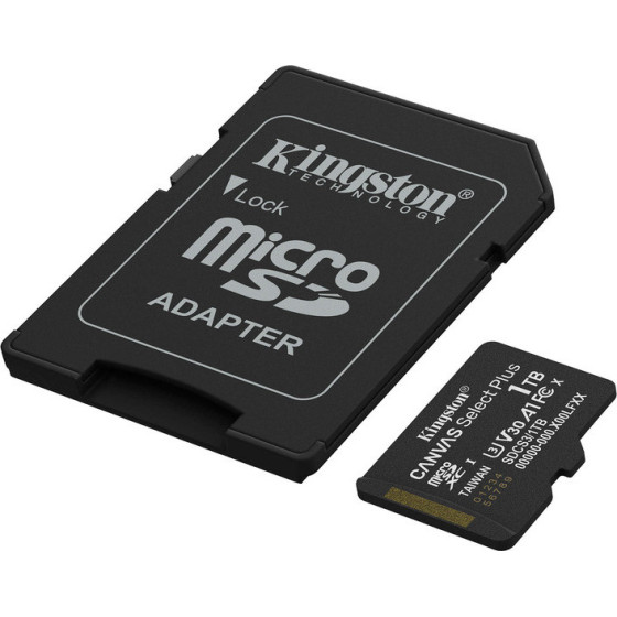 Kingston Memory Card Microsd Canvas Select Plus Class 10, Sd Adapter - (SDCS3/1TB)