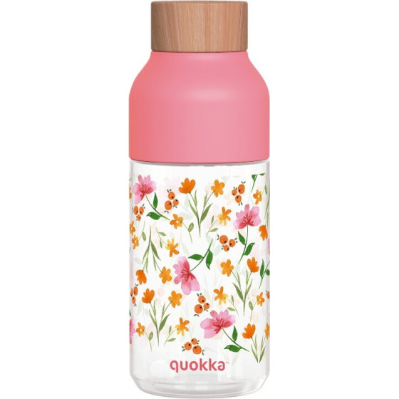 Quokka Ice - Ecozen Water Bottle 570 Ml (Pink Flowers) - (06997)