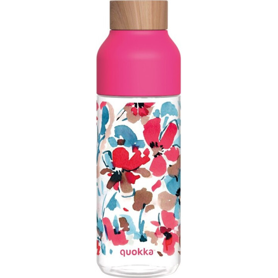 Quokka Ice - Ecozen Water Bottle 720 Ml (Red Flowers) - (06993)