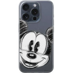 Disney Case Apple Iphone 15 Pro Mickey Partial Print Sketch Transparent - (DPCMIC5006)