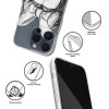 Disney Case Apple Iphone 15 Pro Minnie Partial Print Sketch Transparent - (DPCMIN3506)