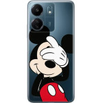 Disney Case Redmi 13C Mickey Partial Print Hiding Transparent - (DPCMIC6274)