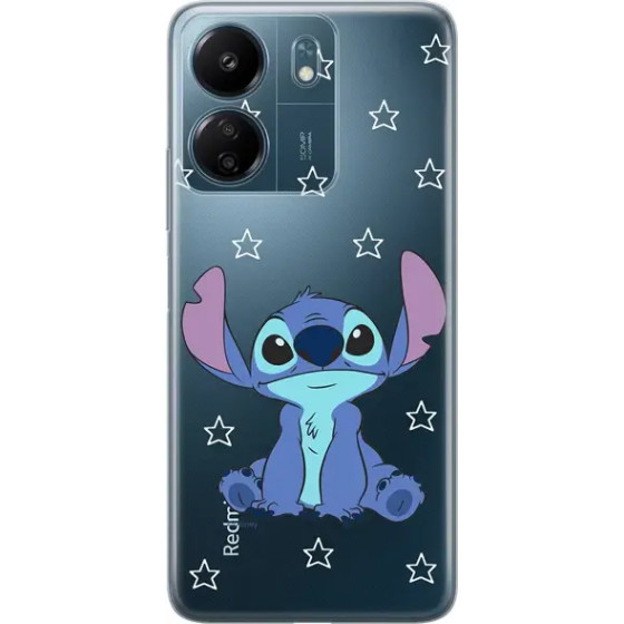 Disney Case Redmi 13C Stitch Partial Print Transparent - (DPCSTICH2651)