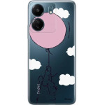 Disney Case Redmi 13C Winnie The Pooh Partial Print Balloon Transparent - (DPCPOOH5317)