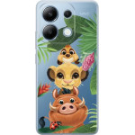 Disney Case Redmi Note 13 4G Lion King Partial Print Friends Transparent - (DPCSIMBF1736)