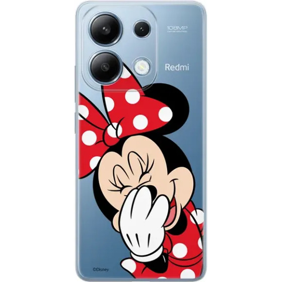 Disney Case Redmi Note 13 4G Minnie Partial Print Smiley Transparent - (DPCMIN4163)