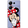 Disney Case Redmi Note 13 Pro Minnie Partial Print Smiley Transparent - (DPCMIN4169)