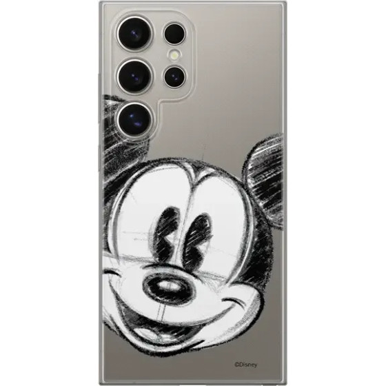 Disney Case Samsung Galaxy S24 Ultra Mickey Partial Print Sketch Transparent - (DPCMIC5018)