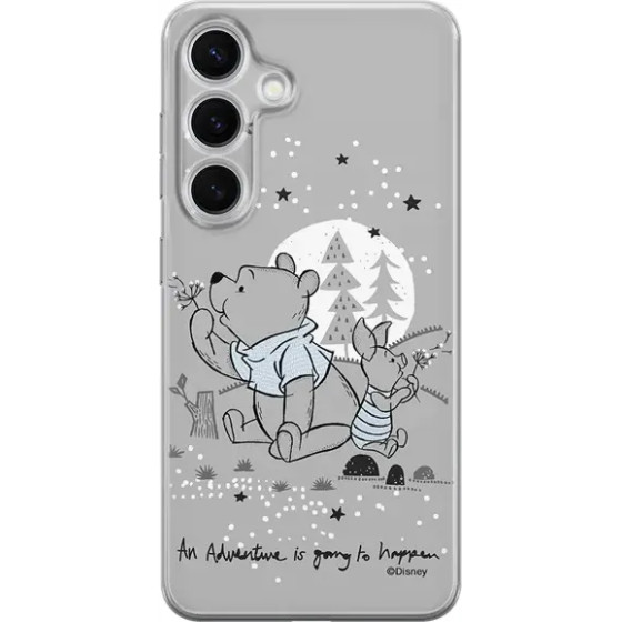 Disney Case Samsung Galaxy S24 Winnie The Pooh Partial Print Transparent - (DPCPOOHPIG6839)