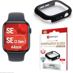 Displex Full Body Glass Protector For Apple Watch SE(2) 44mm Black - (02139)